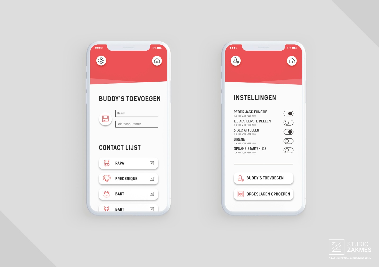 twee telefoons
